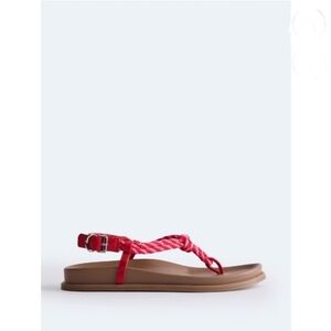 Free Assembly Women's Rope Footbed Sandals Size 7.5